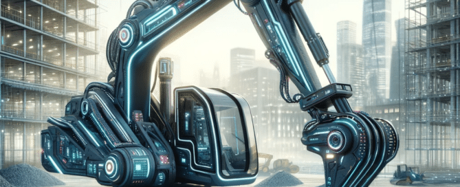 futuristic excavator